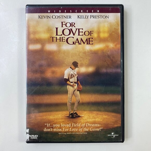 For Love Of The Game DVD Widescreen Universal Kevin Costner & Kelly Preston - Picture 2 of 4